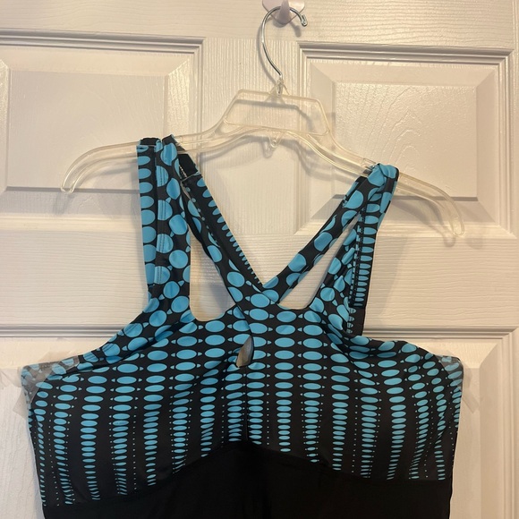 Women Plus Size Two-Piece Tankini Halter Neck Slimming Tummy Summer Swimsuit 18W - Picture 10 of 11